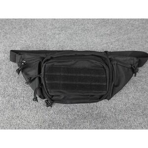 Unbranded Tactical Waist Pack Mens OS Black Excellent MOLLE Utility Belt Bag